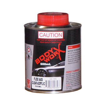 GPI B/W FLEX AID CLR ACRYLIC 500ML - BWFA 